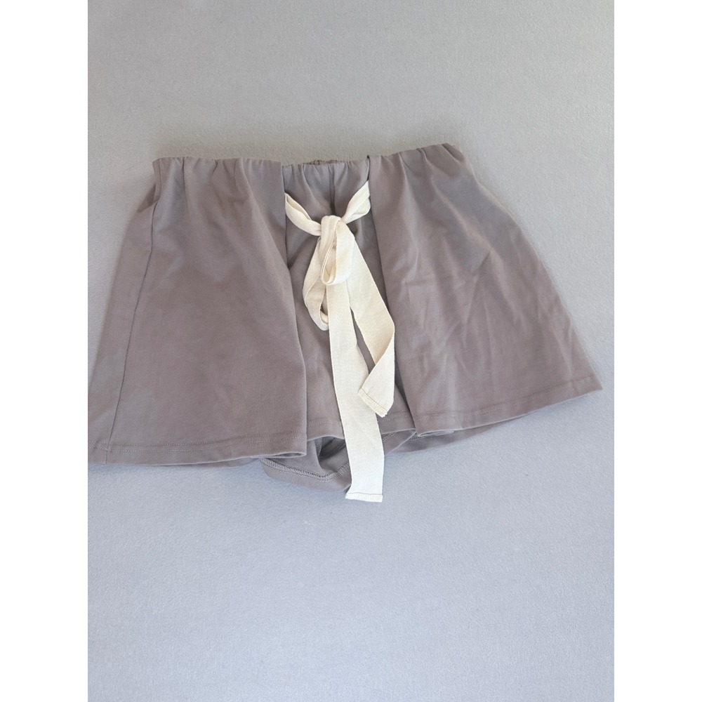 Böhme Sutton Shorts Taupe Flowy Jersey Shorts with Tie Waist